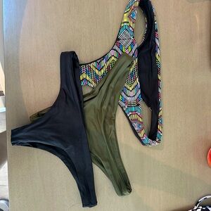 Lspace thong bikini bottoms